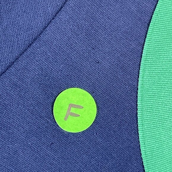 Lands End Ponte Knit Dress Womens Size 6 Blue Green Trim V-Neck Viscose‎ Stretch - Picture 4 of 12